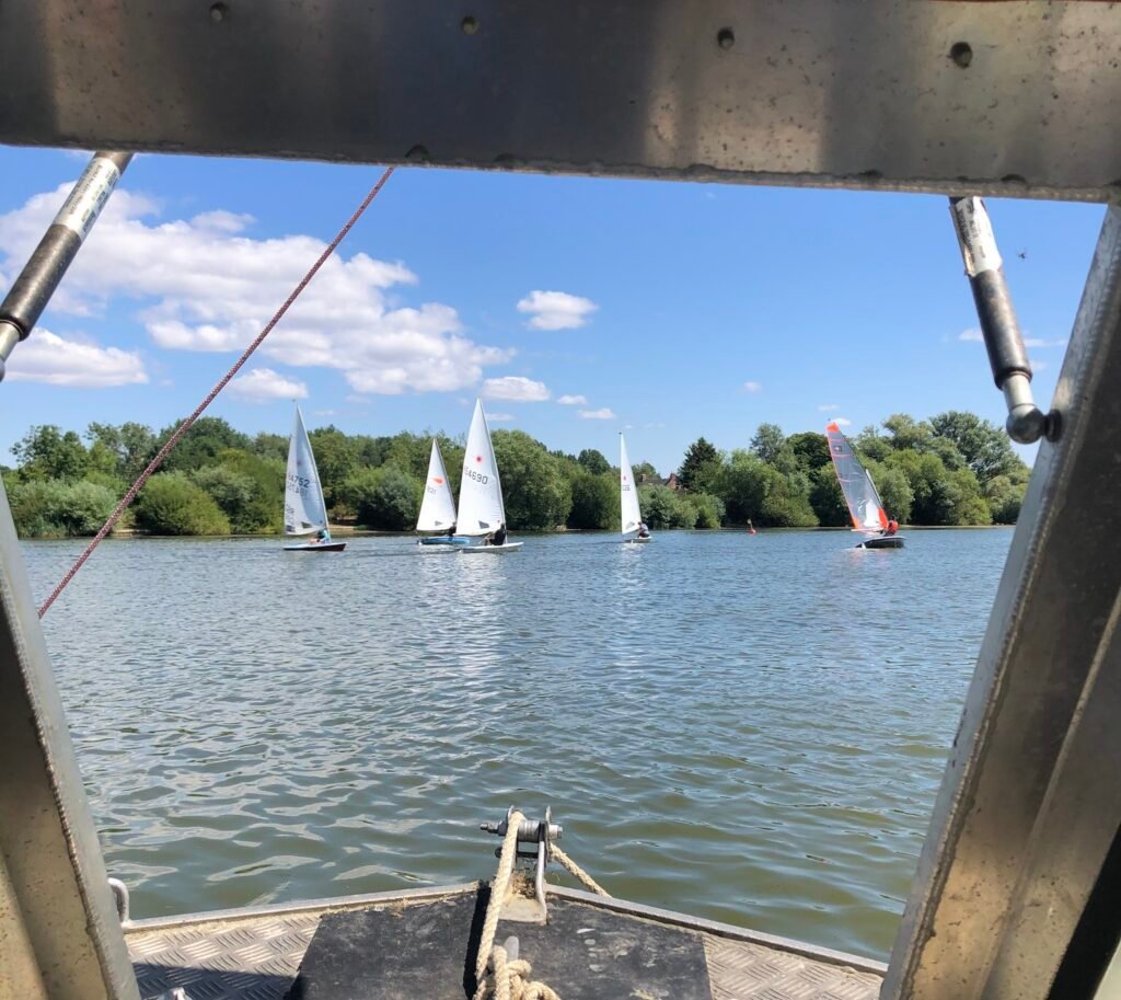 View from the Frampton On Severn Sailing Club Committee Boat
